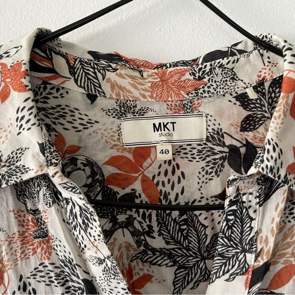 MKT Studio Short Sleeve Houmla Blouse Shirt Women’s 40 - Picture 2 of 12